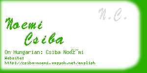 noemi csiba business card